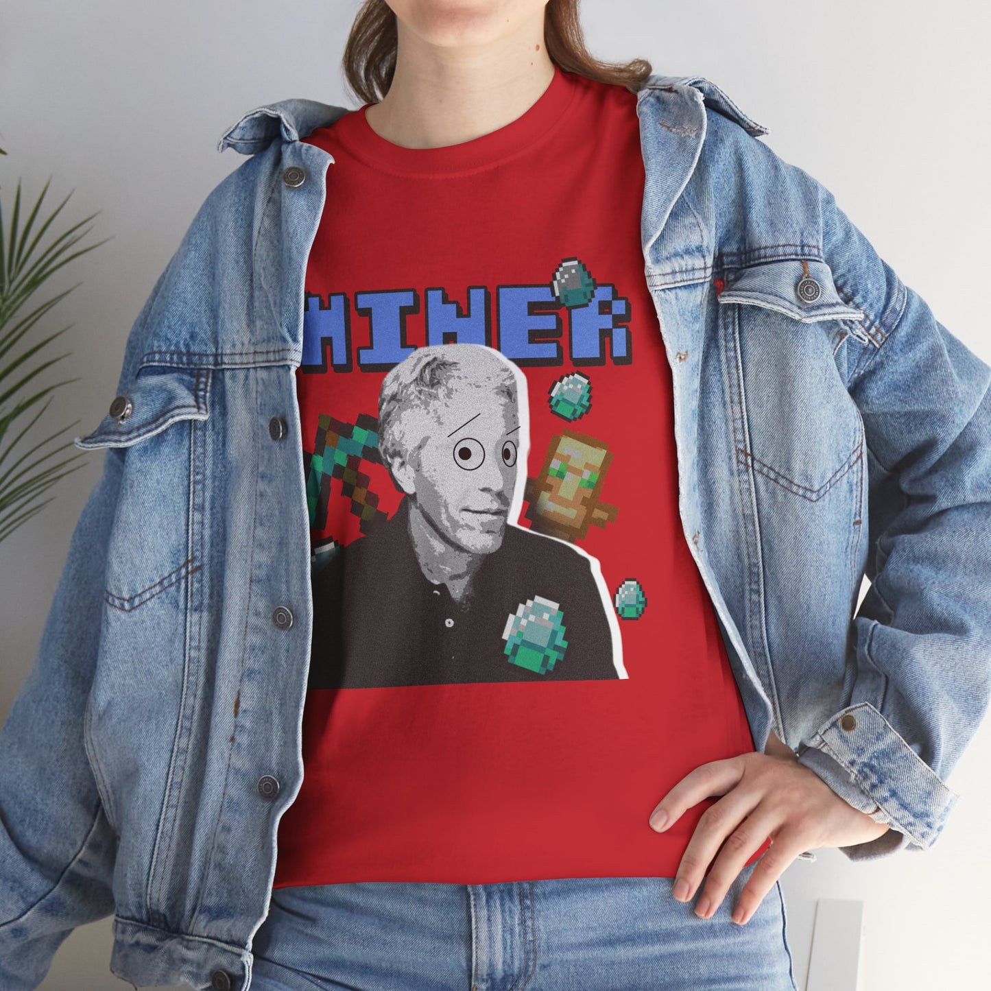 MINECRAFT EPSTEIN GRAHPIC TEE Unisex Heavy Cotton Tee