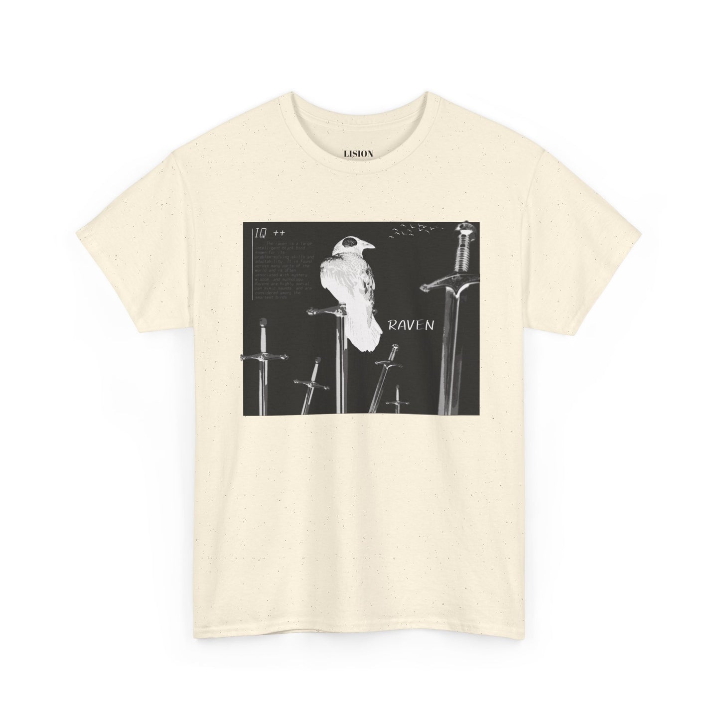 RAVEN : IQ TOO HIGH MEME Unisex Heavy Cotton Tee