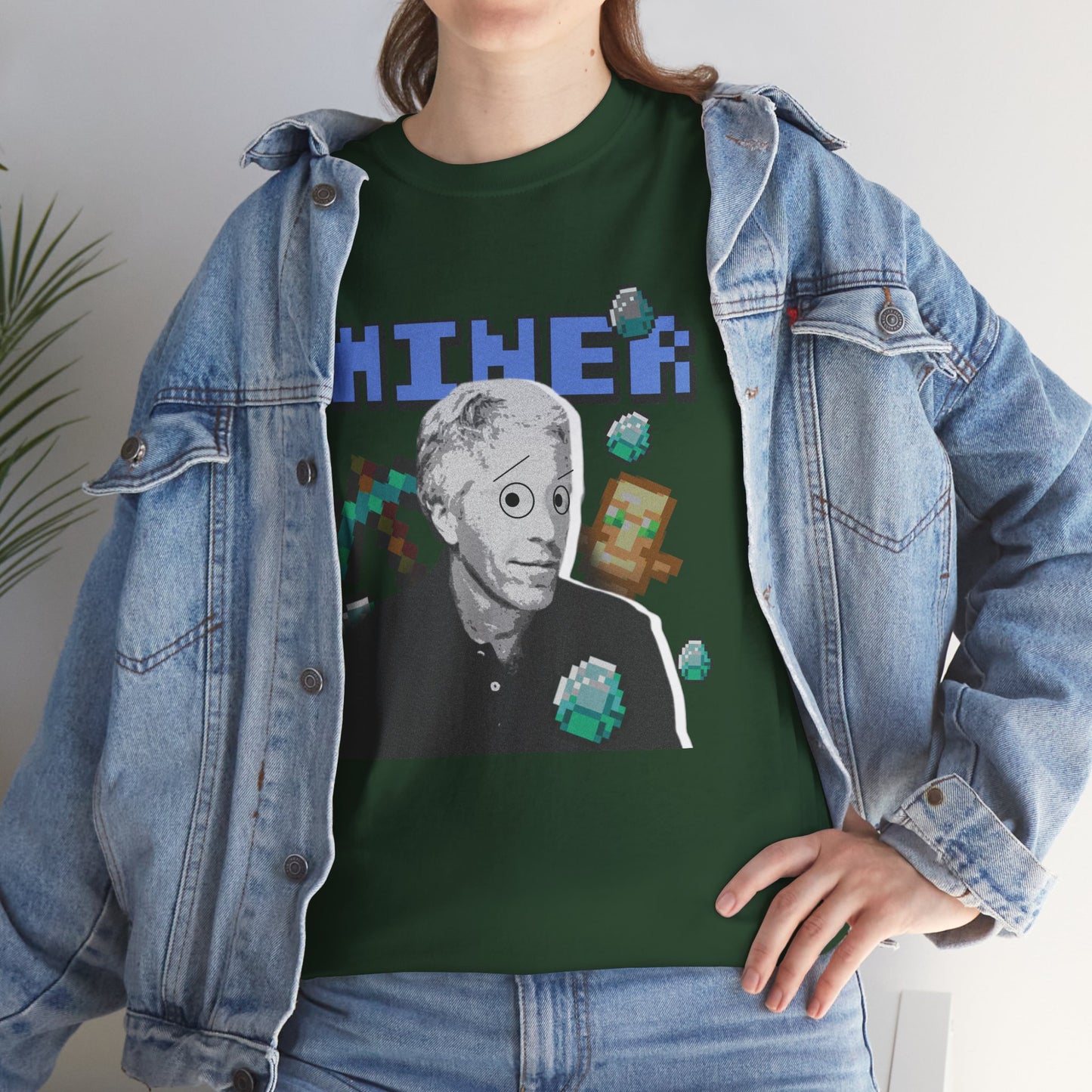 MINECRAFT EPSTEIN GRAHPIC TEE Unisex Heavy Cotton Tee
