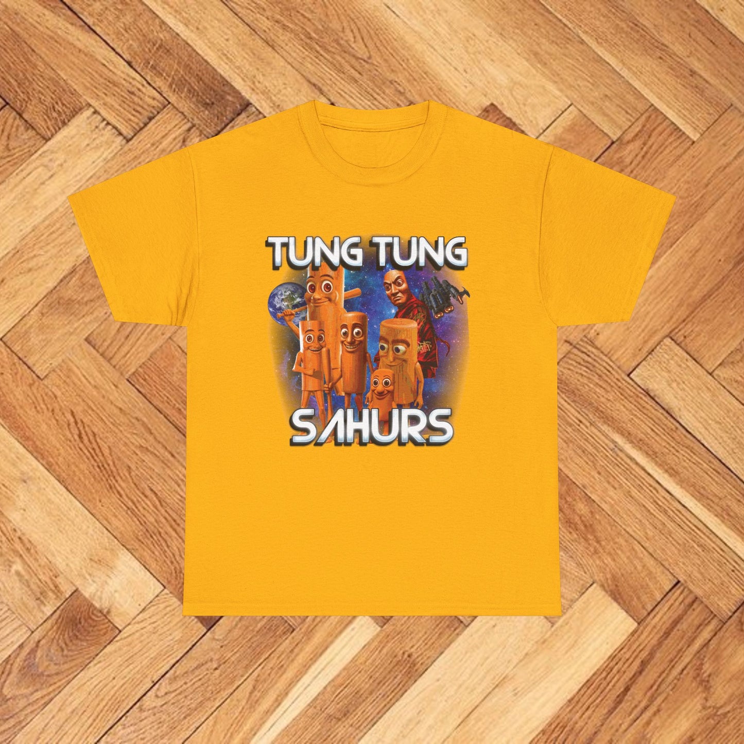 TUNG TUNG SAHUR Unisex Heavy Cotton Tee
