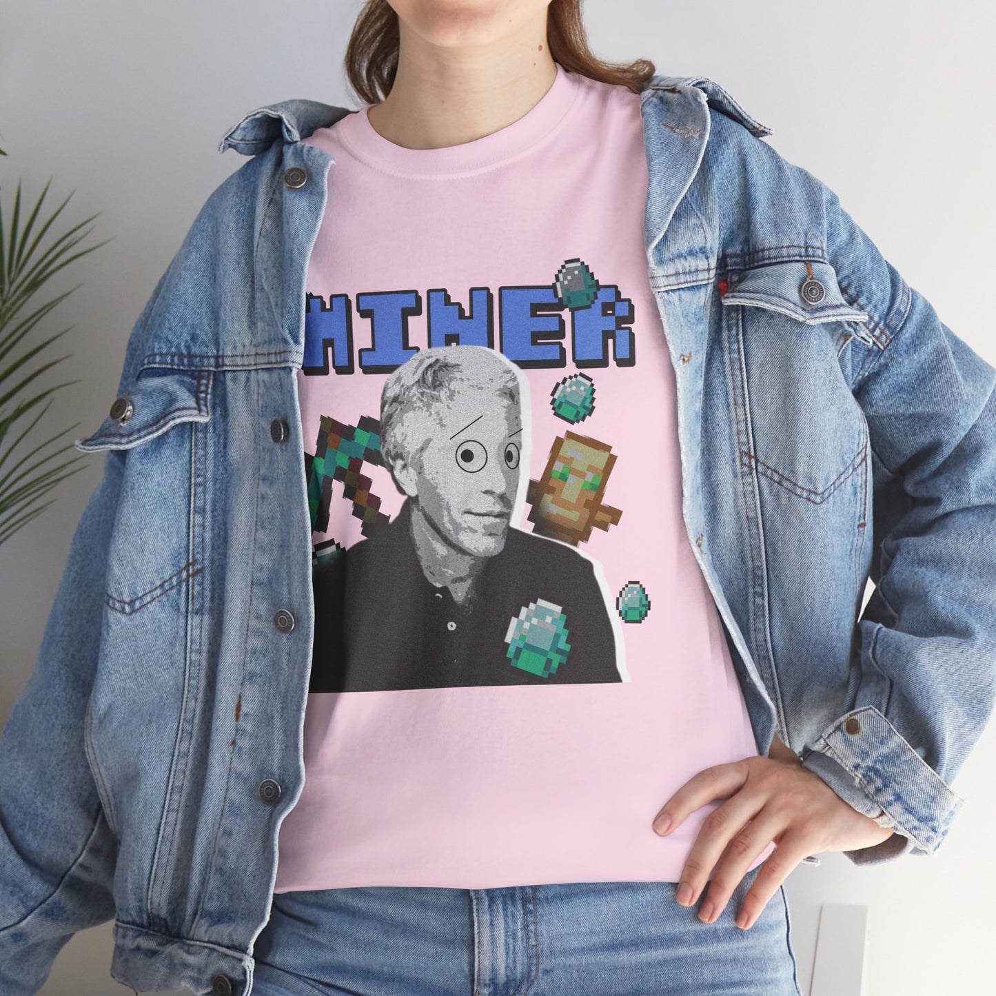 MINECRAFT EPSTEIN GRAHPIC TEE Unisex Heavy Cotton Tee