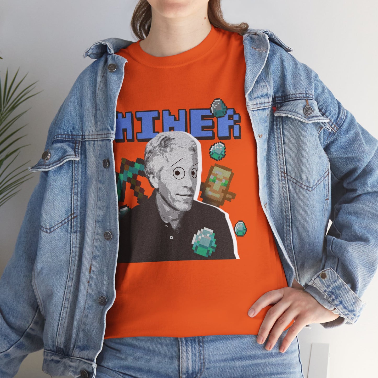 MINECRAFT EPSTEIN GRAHPIC TEE Unisex Heavy Cotton Tee