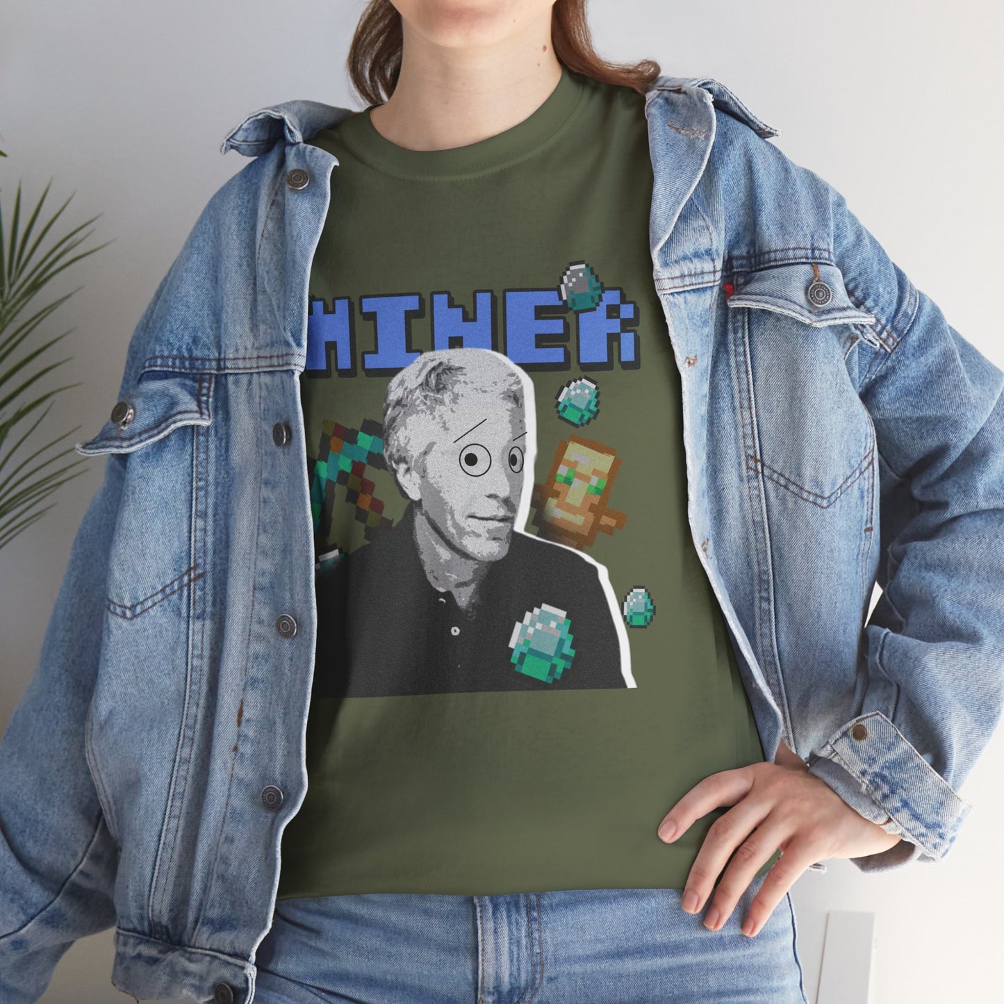 MINECRAFT EPSTEIN GRAHPIC TEE Unisex Heavy Cotton Tee