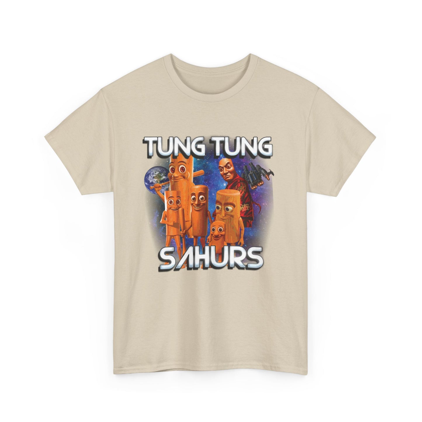 TUNG TUNG SAHUR Unisex Heavy Cotton Tee
