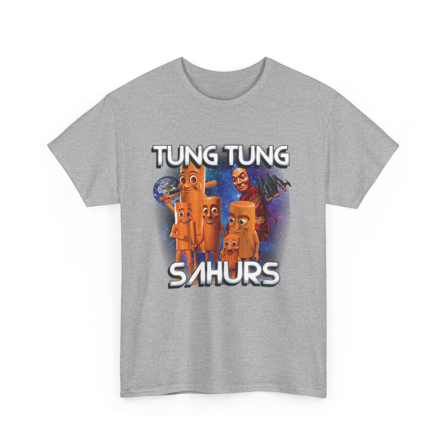 TUNG TUNG SAHUR Unisex Heavy Cotton Tee