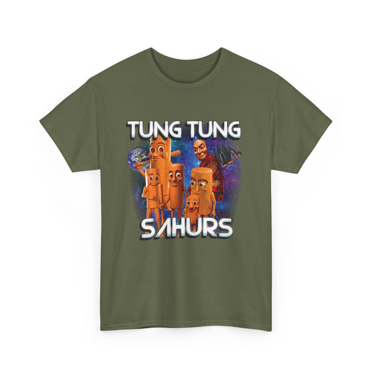 TUNG TUNG SAHUR Unisex Heavy Cotton Tee