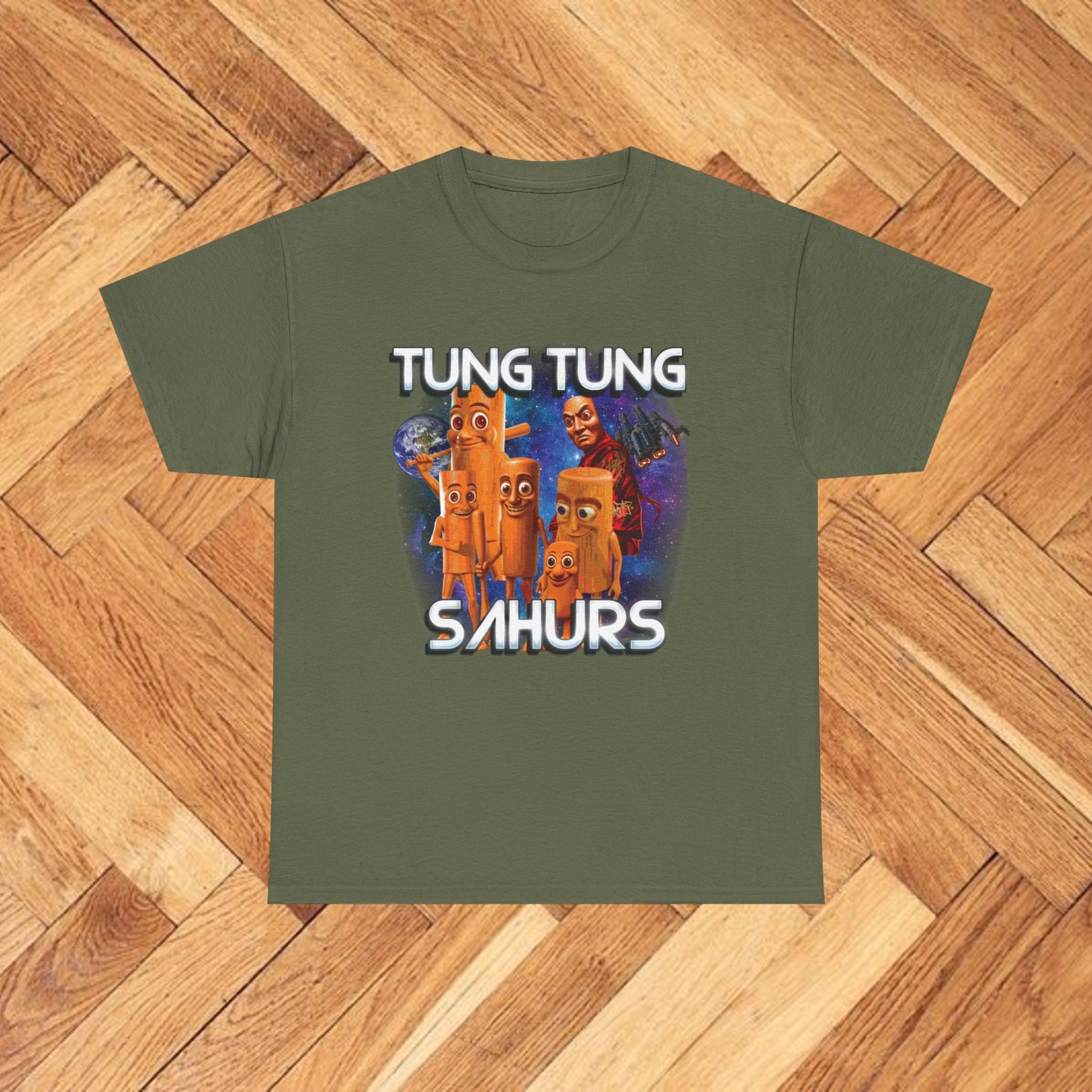 TUNG TUNG SAHUR Unisex Heavy Cotton Tee