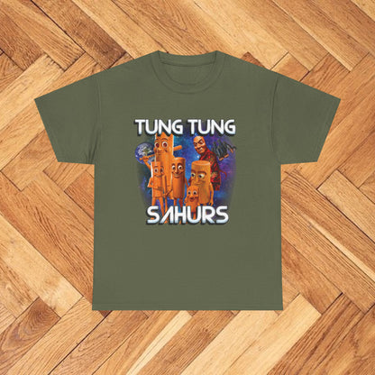 TUNG TUNG SAHUR Unisex Heavy Cotton Tee