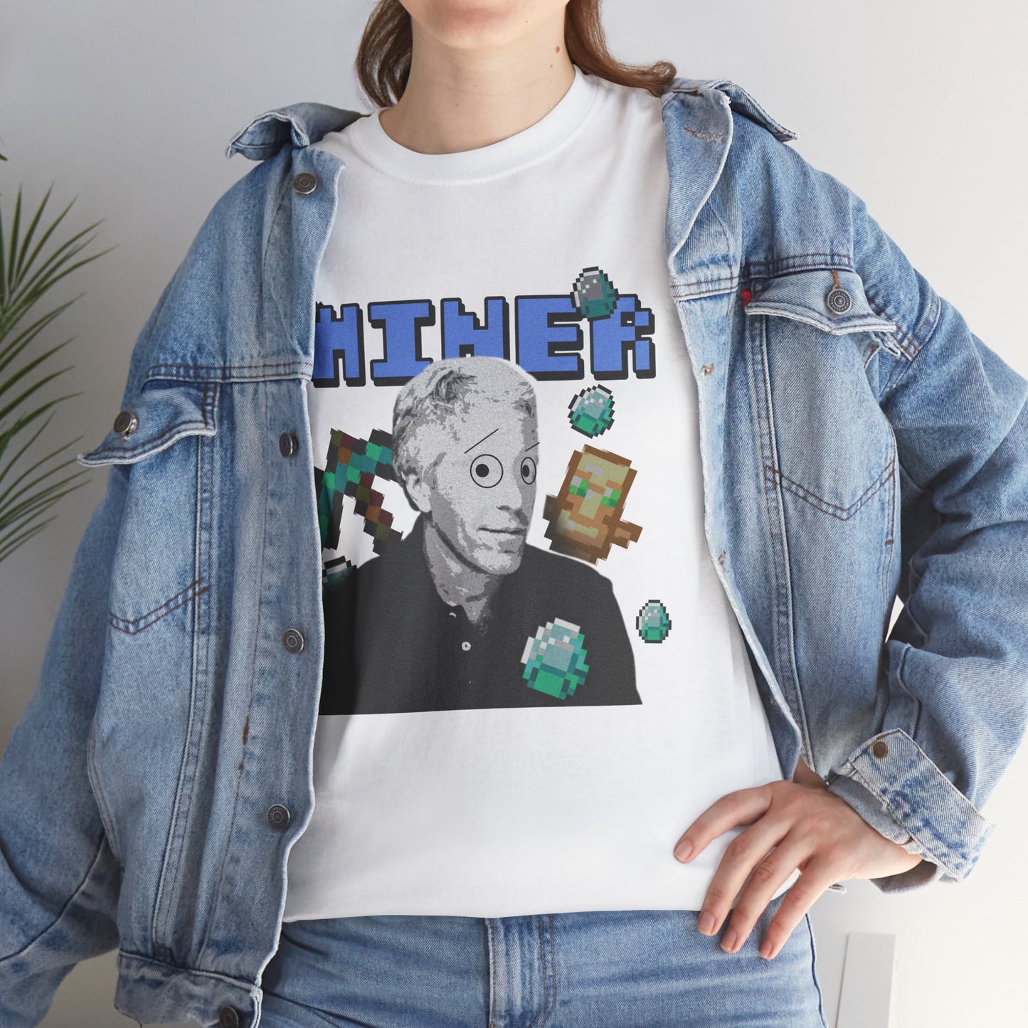 MINECRAFT EPSTEIN GRAHPIC TEE Unisex Heavy Cotton Tee