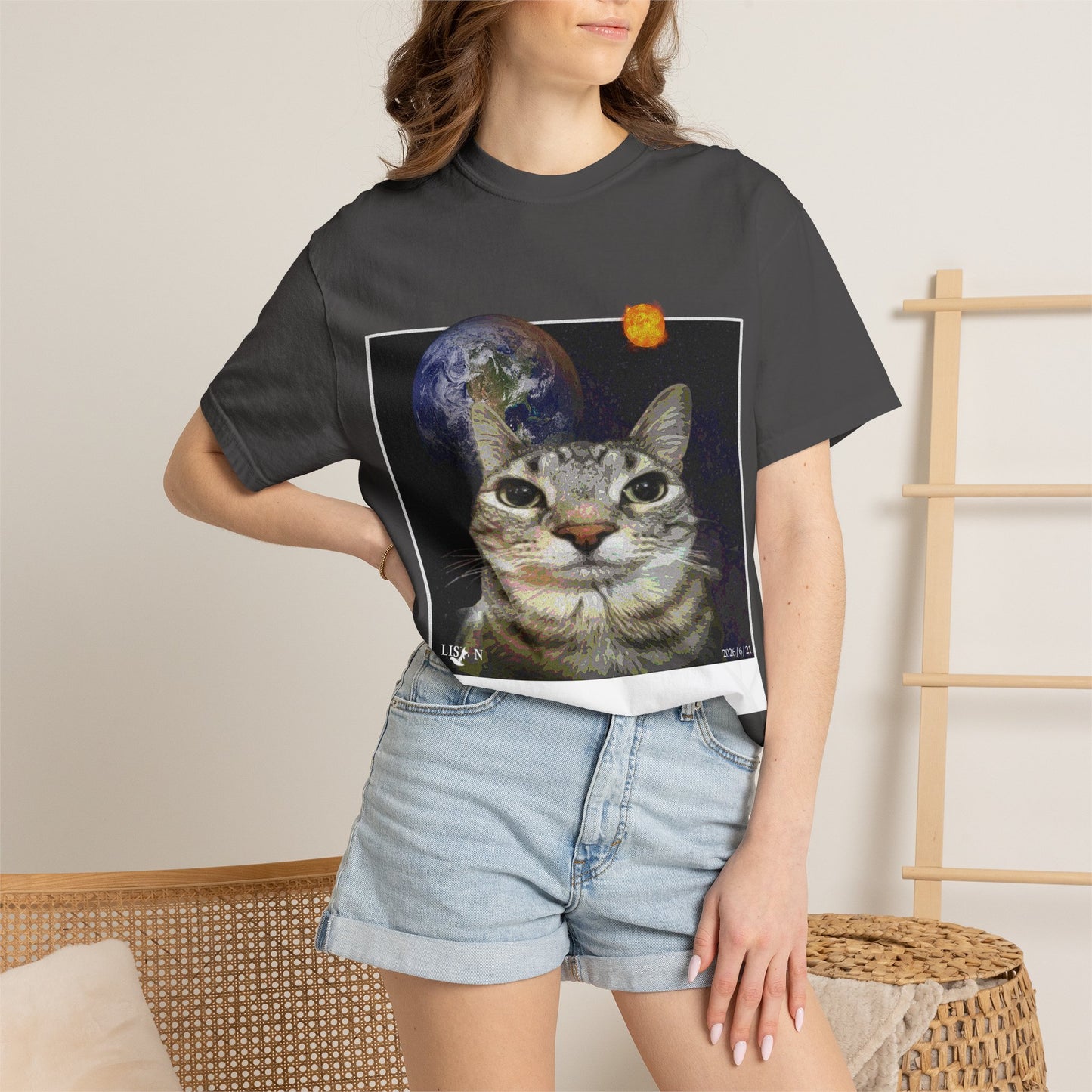 CAT MEME Unisex Garment-Dyed T-shirt
