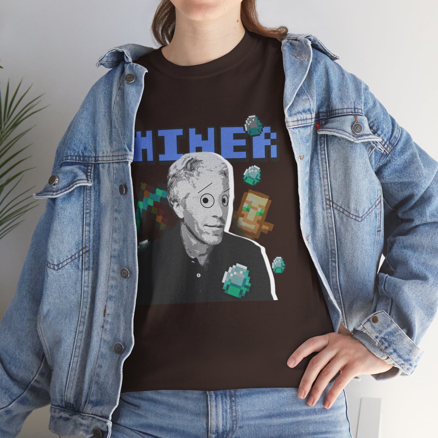 MINECRAFT EPSTEIN GRAHPIC TEE Unisex Heavy Cotton Tee