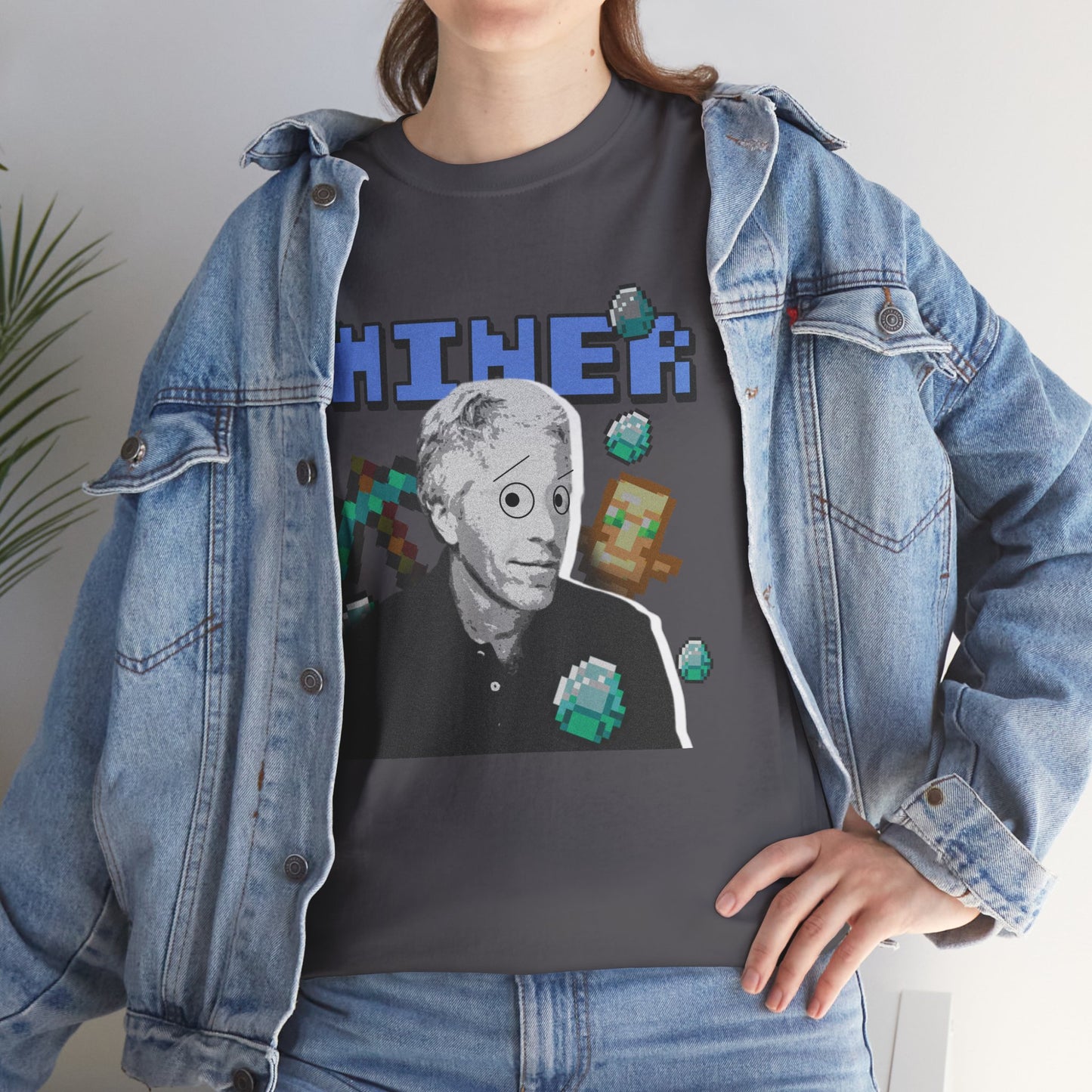 MINECRAFT EPSTEIN GRAHPIC TEE Unisex Heavy Cotton Tee