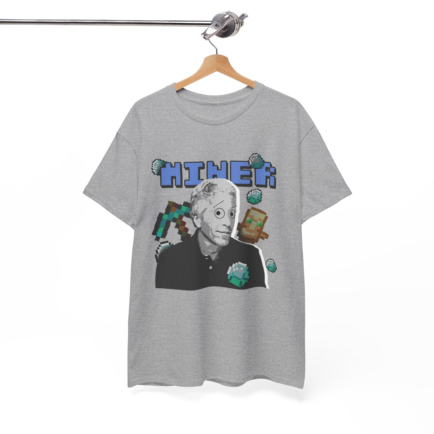 MINECRAFT EPSTEIN GRAHPIC TEE Unisex Heavy Cotton Tee