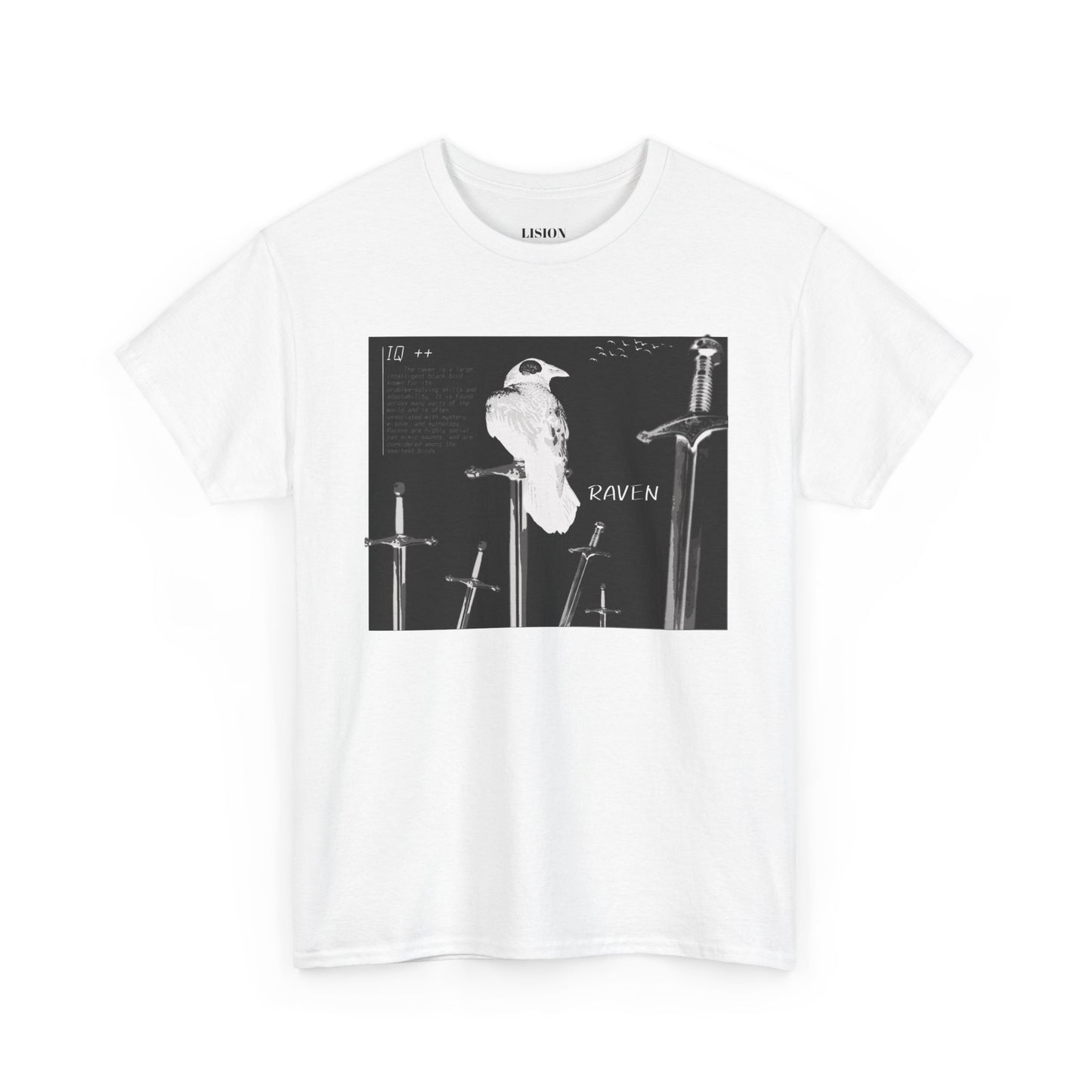 RAVEN : IQ TOO HIGH MEME Unisex Heavy Cotton Tee