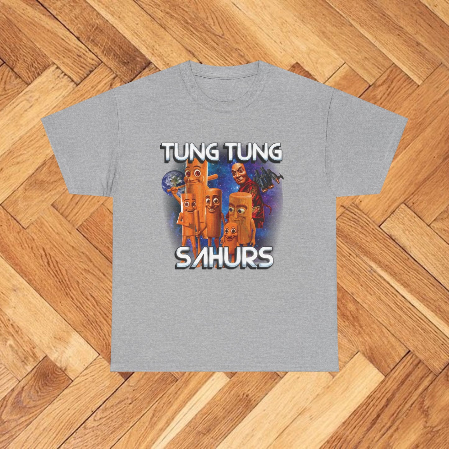 TUNG TUNG SAHUR Unisex Heavy Cotton Tee
